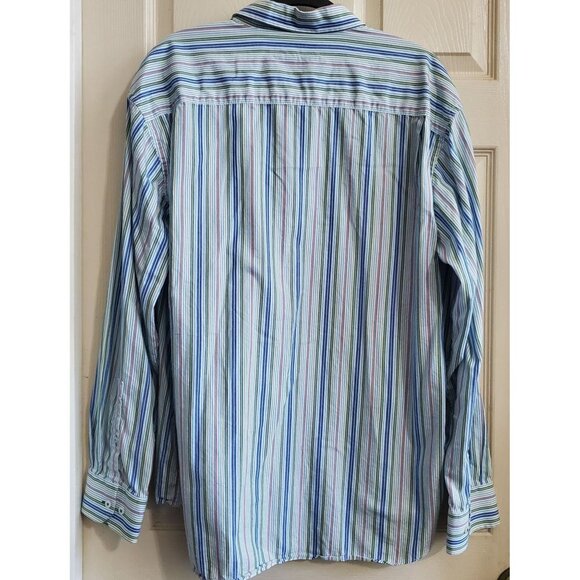 NWOT Alan Flusser Men XXL Textured Shirt 100% Cotton 56"Chest  Matched Pocket. - Picture 2 of 11